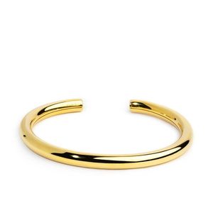2. 6mm tubular rigid bracelet gold