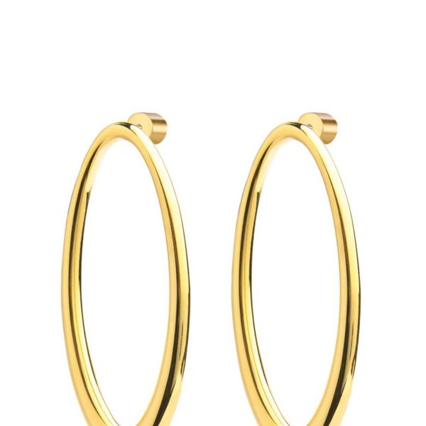 4. Oval ring earrings gold Marlù Gioielli 33or0098