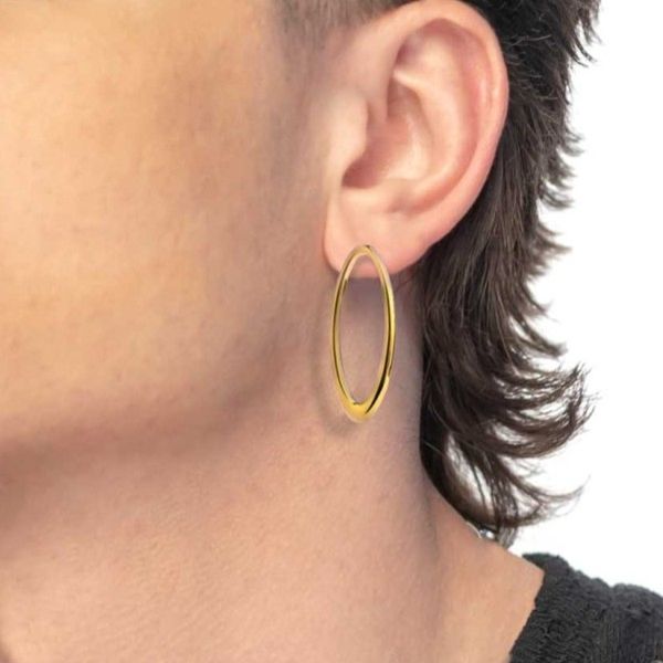 2. Oval ring earrings gold Marlù Gioielli 33or0098