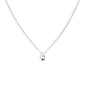 3. Collana catena goccia grigio acciaio