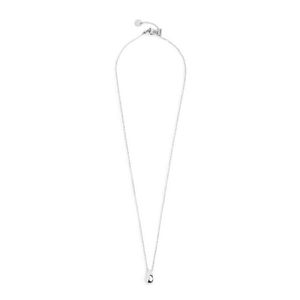 1. Collana catena goccia grigio acciaio