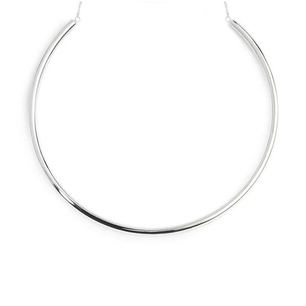 3. Rigid tubular necklace steel gray Marlù Gioielli 33cn0044