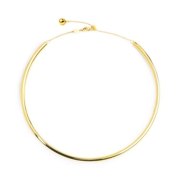 1. Rigid tubular necklace gold Marlù Gioielli 33cn0044