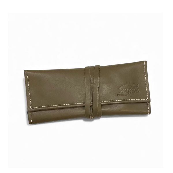 Porta tabacco con laccio Verde militare BRASS Workshop