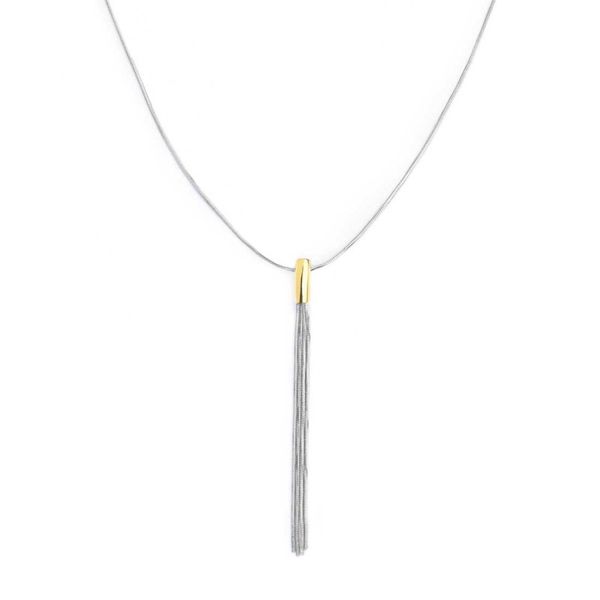 3. Multi-strand pendant necklace steel gray Marlù Gioielli 33co0035gs