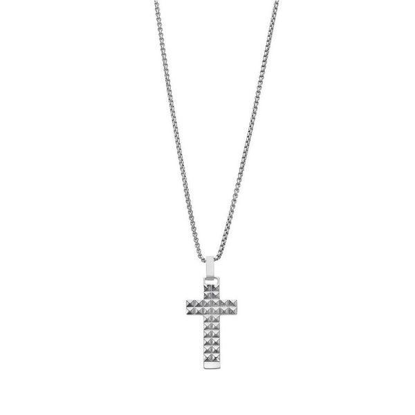 1. Collana LS2552-1 Grigio acciaio LOTUS Style ls2552-1