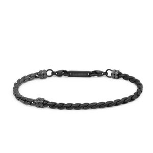 2. Bracciale catena serpentina nero