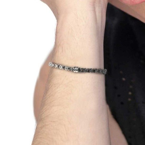 1. Bracciale catena marine grigio acciaio Marlù Gioielli 30br0030