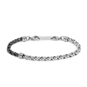 2. Bracciale catena marine grigio acciaio