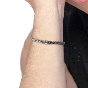 1. Bracciale catena marine grigio acciaio