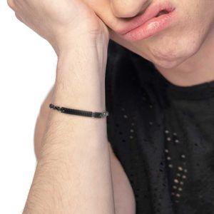 1. Marine mechanical chain bracelet black