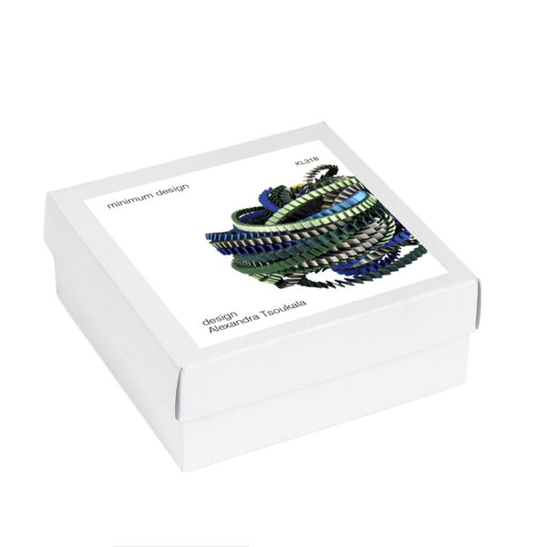 2. Essilp KL318 Necklace blue-turquoise-green ALEXANDRA TSOUKALA kl318