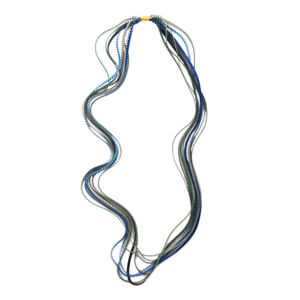 3. Essilp KL318 Necklace blue-turquoise-green ALEXANDRA TSOUKALA kl318