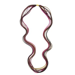 1. Essilp KL92 Necklace black-burgundy-gold
