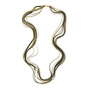 1. Essilp KL13 Necklace gold-olive green