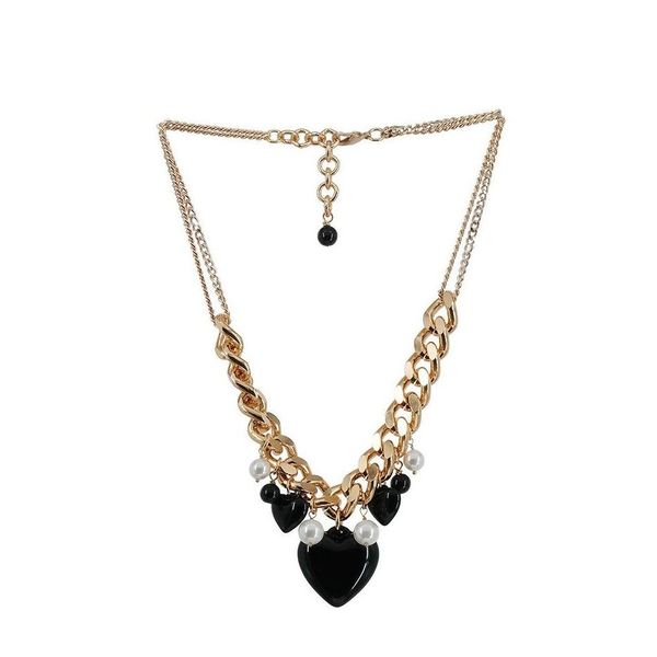 1. Hearts Necklace black Antùra Accessori act40026