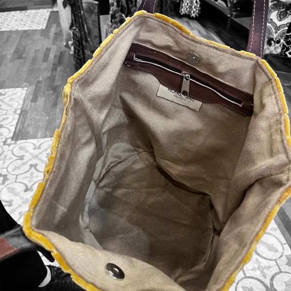3. Jumbo leaf bag Mustard BRASS Workshop n275g