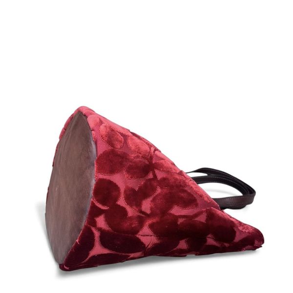 1. Borsa piccola jumbo foglie Rosso BRASS Workshop n275p