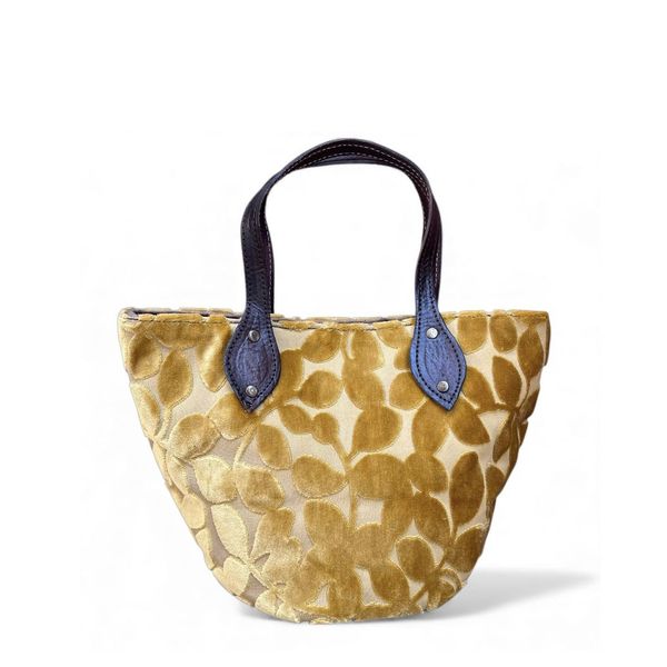 Borsa piccola jumbo foglie Senape BRASS Workshop