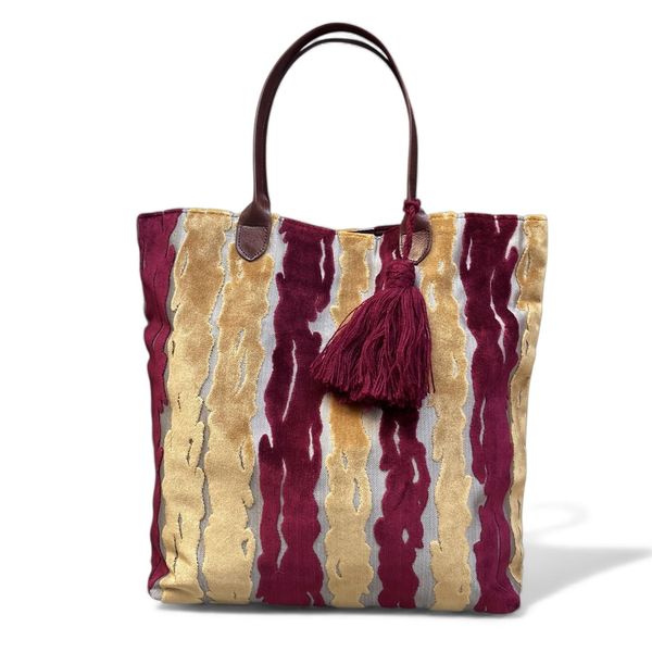 1. Large square bag Red BRASS Workshop n249g