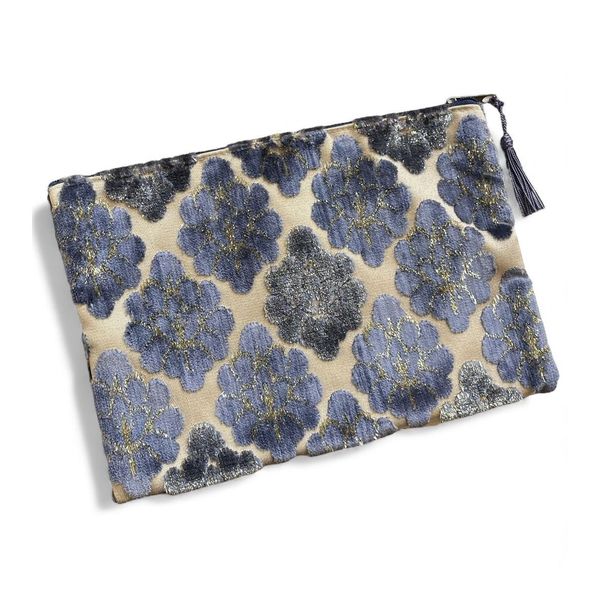 Nappa fabric clutch bag Lille BRASS Workshop