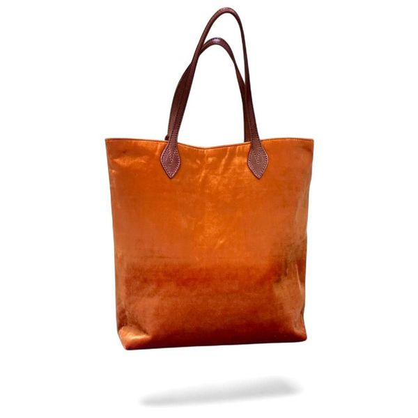 2. Velvet sack bag orange BRASS Workshop svl01