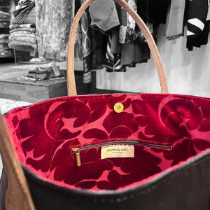 2. Borsa sacca velluto 2 nero