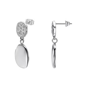 1. Earrings LS2567-4 steel gray