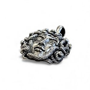 3. Hanging Medusa Face silver gray