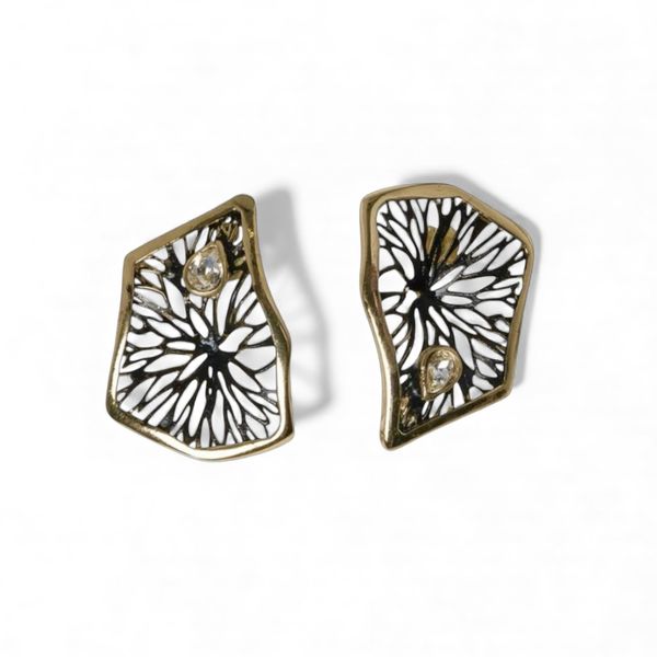 2. Hover earrings colorless KALLIOPE Handmade Jewelry gs1890