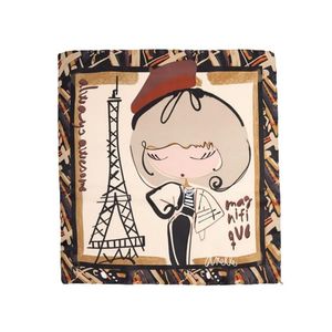 1. Mademoiselle square scarf nude
