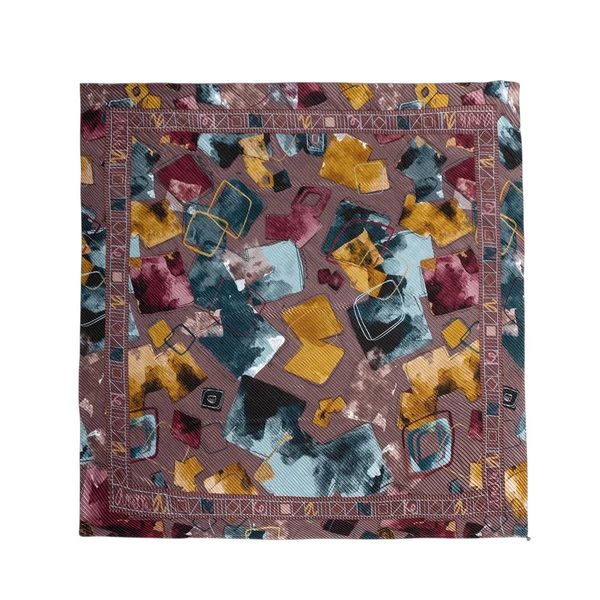 Foulard quadrato grande Evolution marrone Anekke