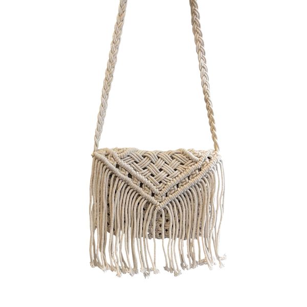 Borsetta tracolla cotone Beige BRASS Workshop
