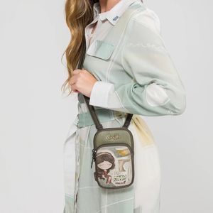 1. Mini borsa tracolla Anekke Muse marrone