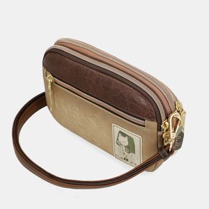 4. Anekke Muse three-compartment shoulder bag brown