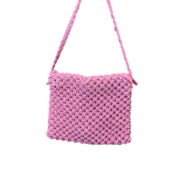 2. Cotton shoulder bag Fucsia BRASS Workshop btc005