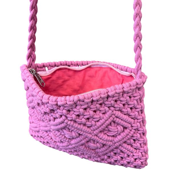 3. Borsetta tracolla cotone Fucsia BRASS Workshop btc006