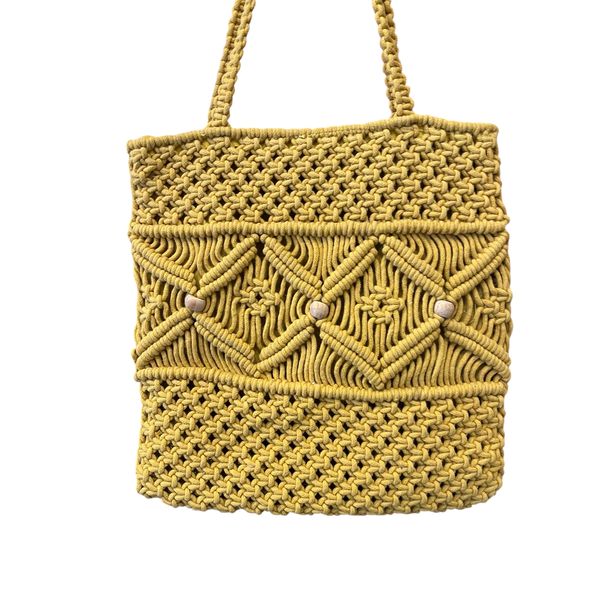 3. Borsa a spalla Intecciata Senape BRASS Workshop btc009