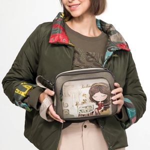5. Anekke Muse three-compartment shoulder bag brown