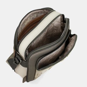 3. Anekke Muse three-compartment shoulder bag brown