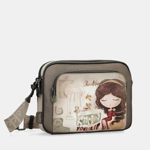 1. Anekke Muse three-compartment shoulder bag brown