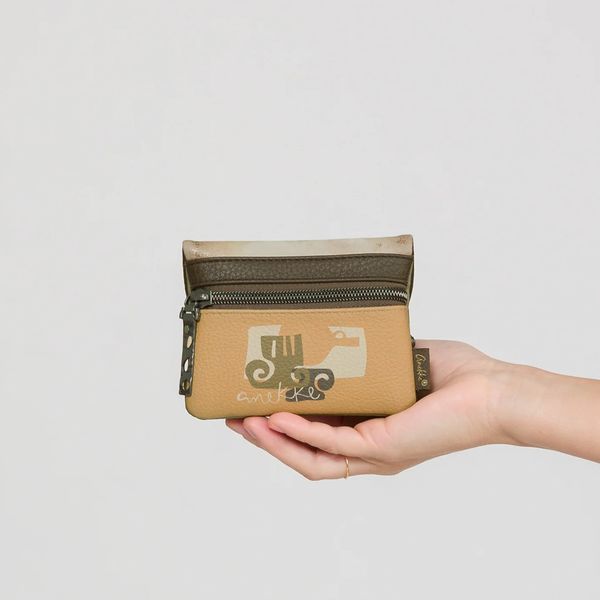 1. Muse coin purse with flap brown Anekke 42709-016