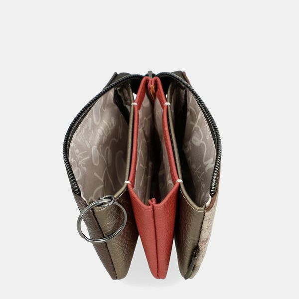 2. Anekke Muse three-compartment coin purse brown Anekke 42709-010
