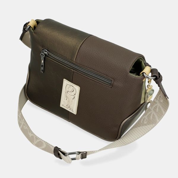 2. Borsa tracolla con patta Amphora marrone Anekke 42713-570