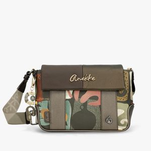 1. Borsa tracolla con patta Amphora marrone