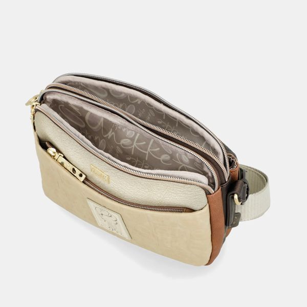 4. Borsa a tracolla con patta Anekke Amphora marrone Anekke 42713-349