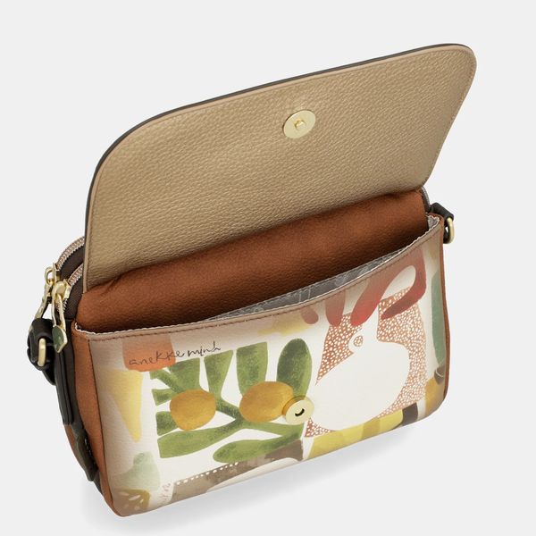 1. Borsa a tracolla con patta Anekke Amphora marrone Anekke 42713-349