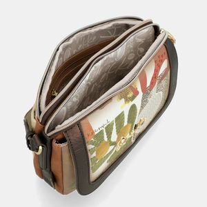 3. Borsa a tracolla con patta Anekke Amphora marrone