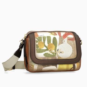 5. Borsa a tracolla con patta Anekke Amphora marrone