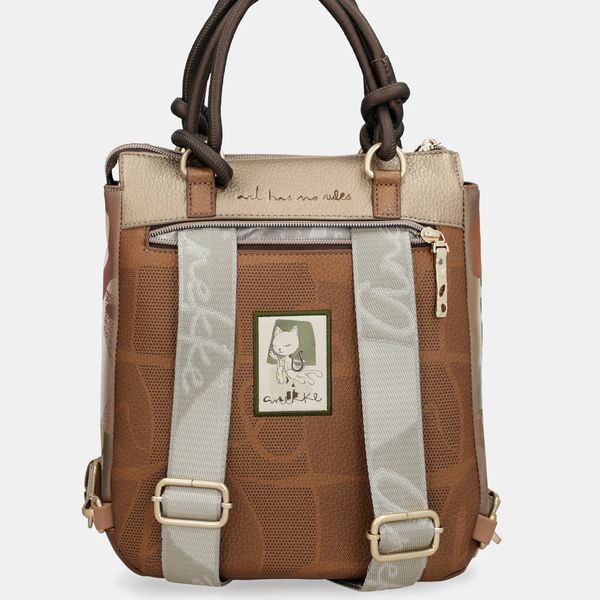 4. Zaino manici corti Amphora marrone Anekke 42715-288